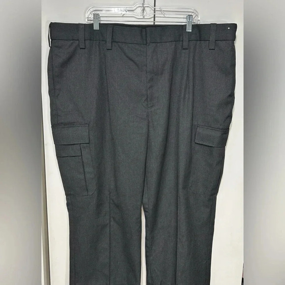 Galls Men Uniform Gray Tactical Multiple Pocket Cargo Pants Grip Waistband 48X32 - Picture 2 of 16